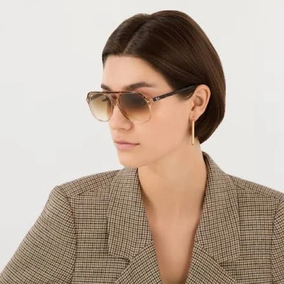 Ray-Ban Bill RB2198 Transparent Brown 1292/51 Large Lens Fashion Style w/case - Picture 9 of 12